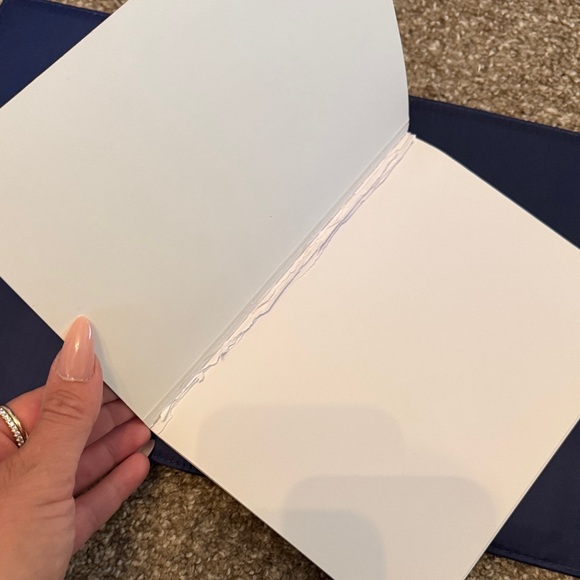 Yves Saint Laurent Dark Blue Leather Notebook Holder - Picture 6 of 9